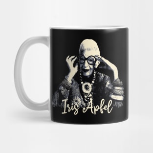 Iris Apfel Retro Graphic Art Mug